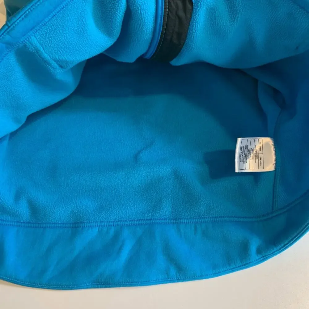 Nike Vest Womens XL Peacock Therma Fit Fleece Lined Full Zip Pocket Hidden Hood